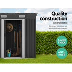 NNEDSZ Garden Shed Outdoor Storage Sheds Tool Workshop 1.94x1.21M with Base Lootquake LLC