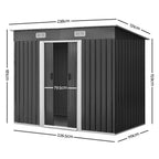 NNEDSZ Garden Shed Outdoor Storage Sheds Tool Workshop 2.38x1.31M Lootquake LLC
