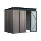 NNEDSZ Garden Shed 2.31x1.31M Sheds Outdoor Storage Tool Metal Workshop Shelter Double Door Lootquake LLC
