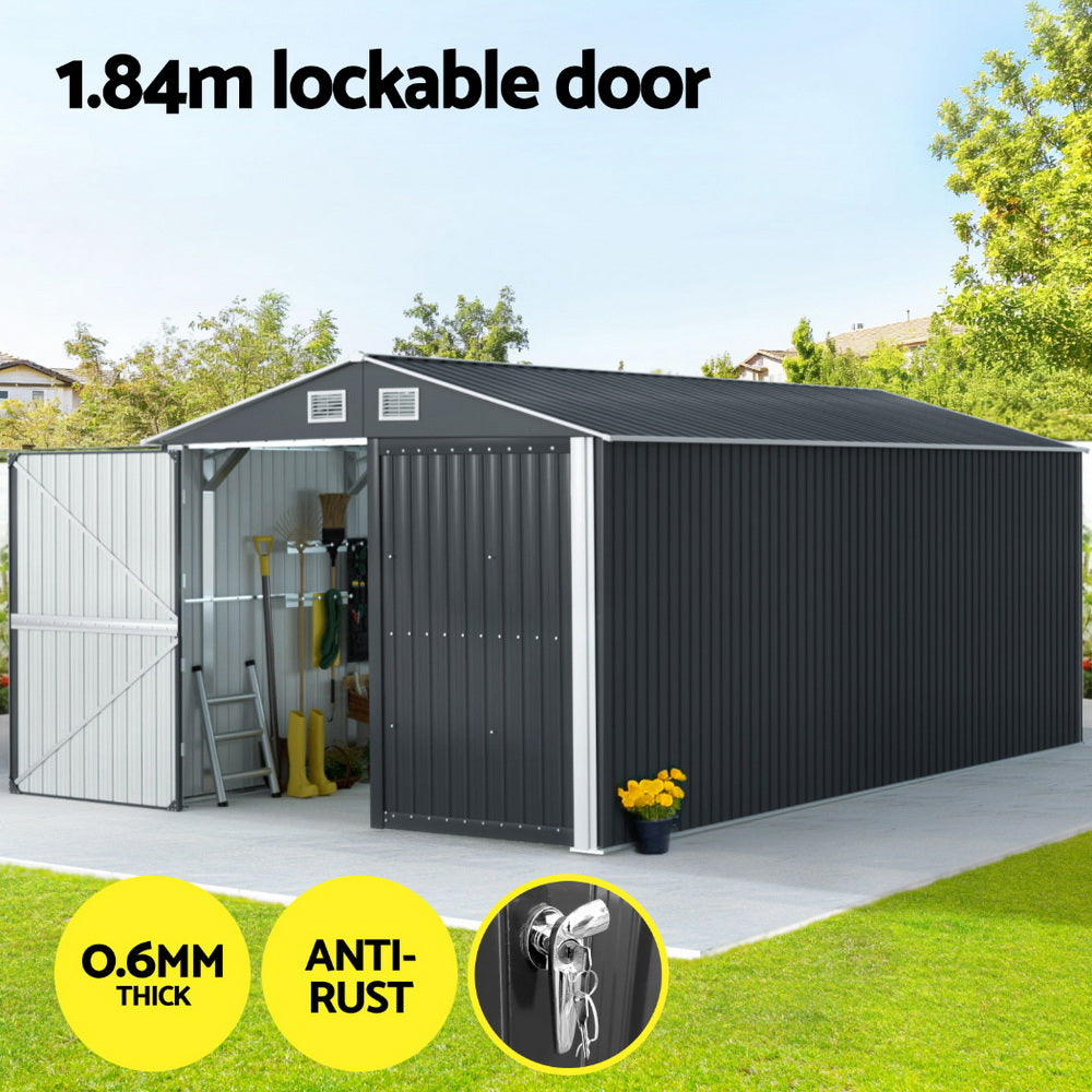 NNEDSZ Giantz Garden Shed Sheds Outdoor Storage 3x5.38M Tool Workshop House Shelter Lootquake LLC