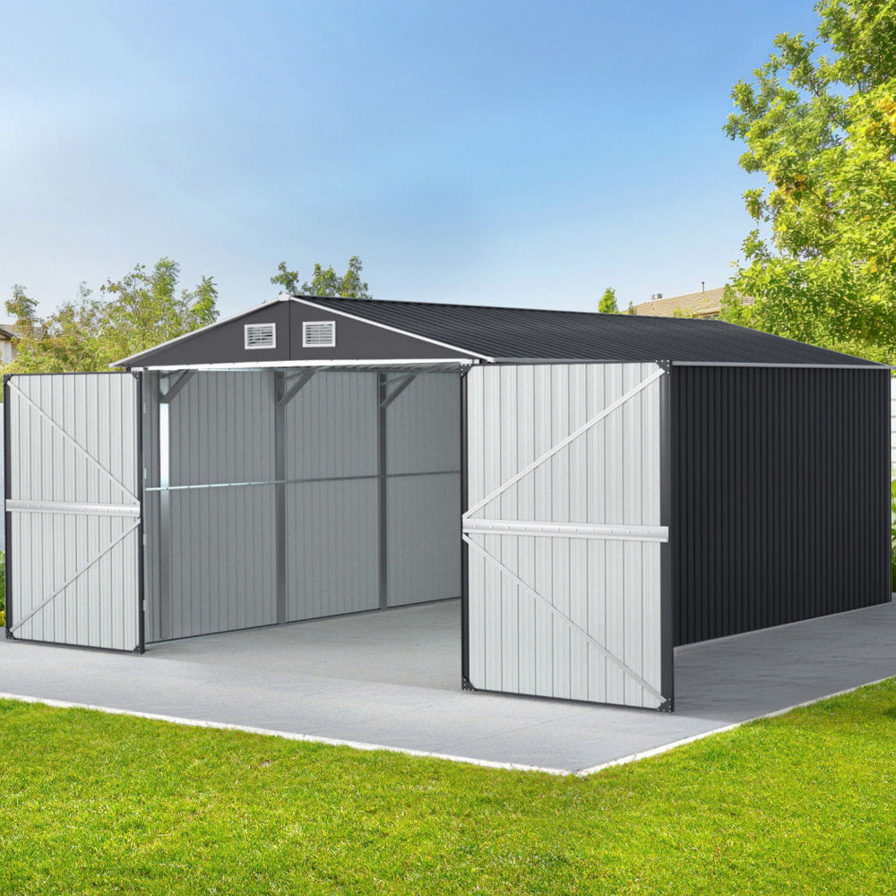 NNEDSZ Giantz Garden Shed Sheds Outdoor Storage 3x5.38M Tool Workshop House Shelter Lootquake LLC