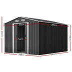 NNEDSZ Garden Shed Outdoor Storage Sheds Tool Workshop 2.6X3.89X2.02M with Base Lootquake LLC