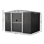 NNEDSZ Garden Shed Outdoor Storage Sheds Tool Workshop 2.57x2.05x1.78M Lootquake LLC