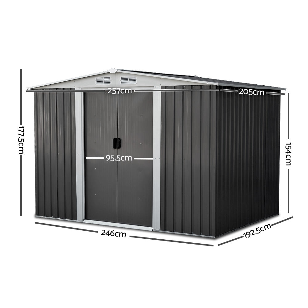 NNEDSZ Garden Shed Outdoor Storage Sheds Tool Workshop 2.57x2.05x1.78M Lootquake LLC