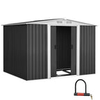NNEDSZ Garden Shed Outdoor Storage Sheds Tool Workshop 2.58X2.07M with Base Lootquake LLC