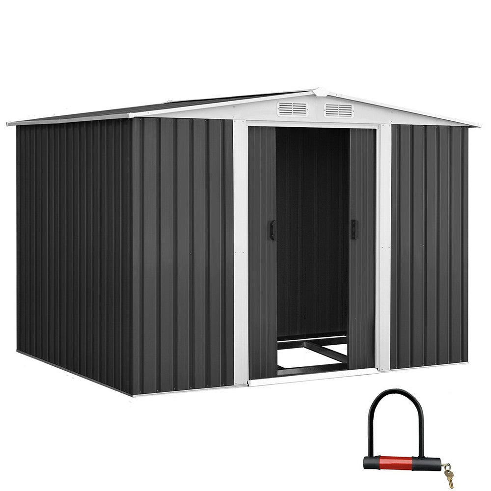 NNEDSZ Garden Shed Outdoor Storage Sheds Tool Workshop 2.58X2.07M with Base Lootquake LLC