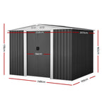 NNEDSZ Garden Shed Outdoor Storage Sheds Tool Workshop 2.58X2.07M with Base Lootquake LLC