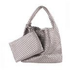 Commuter Hobo Bag Large Woven Purse 2 in 1 - SJB-DIAMOND ELITES