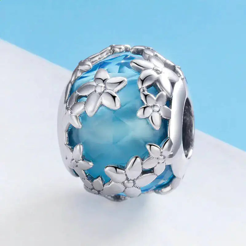 S925 Silver DIY Daisy Beads for Bracelets and Necklaces