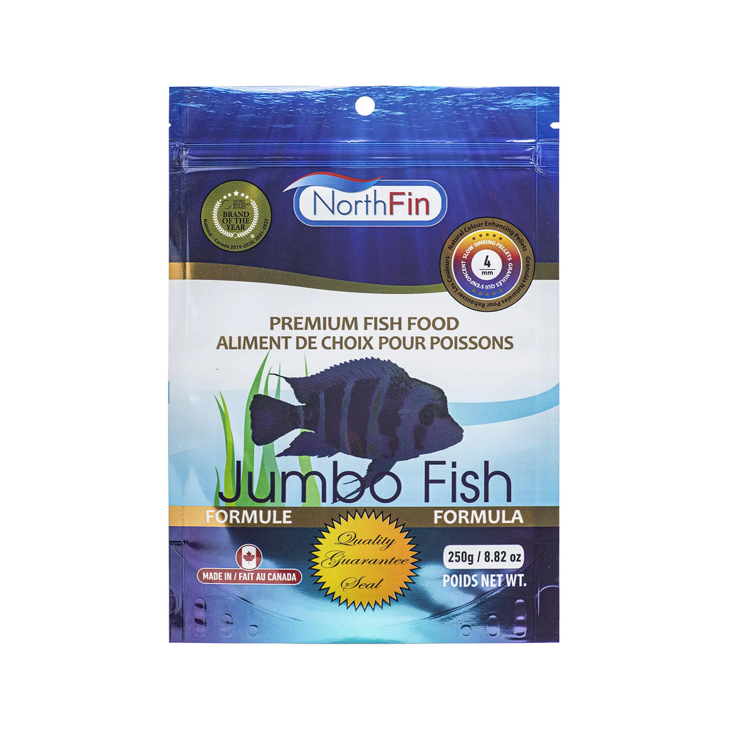 Northfin Fish Food Jumbo Formula Slow Sinking Pellets (4mm 250g)