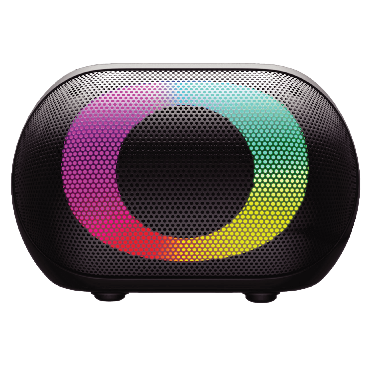 Sway Halo Led Ipx5 Splash Resistant Bluetooth Speaker 10w 10W Bluetooth Portable Speaker - Black Sapphire Tech Innovations