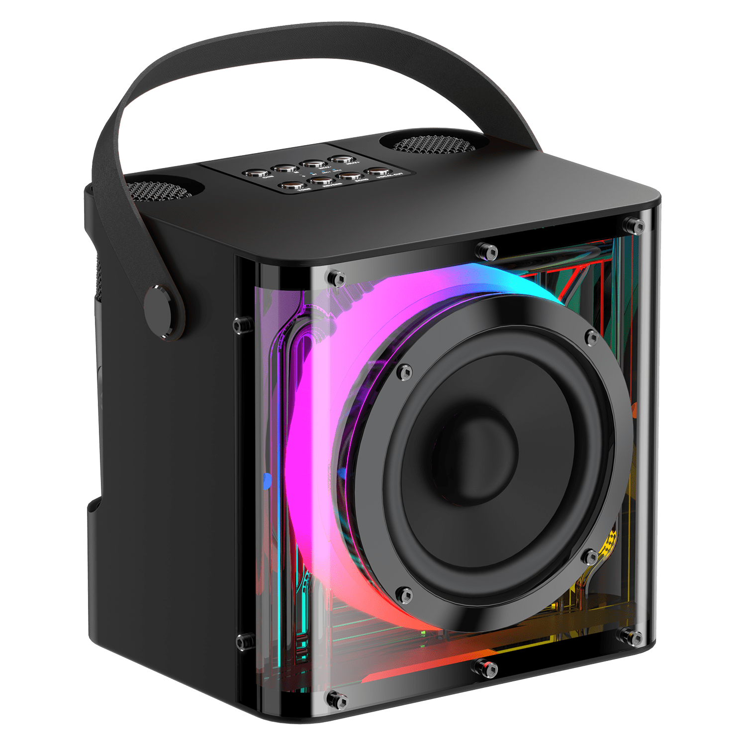 Sway Minioke Duet 20w Speaker With Dual Wireless Microphones 20W Portable Speaker - Black Sapphire Tech Innovations