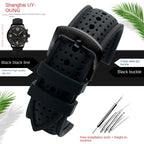 Motorola Moto Silicone Sport Watch Band, Breathable Rubber Strap