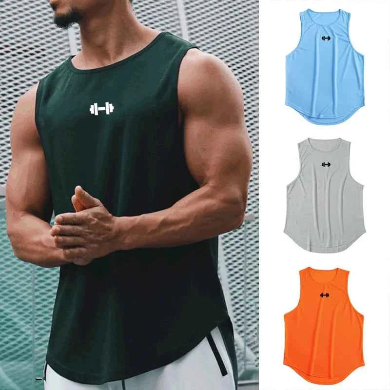 BreezeFit Men's Quick-Dry Gym Tank Top THRIXINE