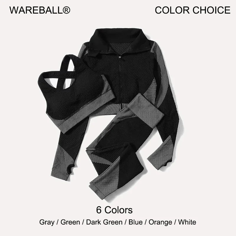 FlexFit Seamless Yoga Set: Comfy, Stylish, Versatile THRIXINE