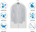 Clothes Dust Cover Plastic Waterproof Transparent Clothing Covers Home Storage Bag Clothing Hanging Garment Bag Wardrobe Storage Lootquake LLC