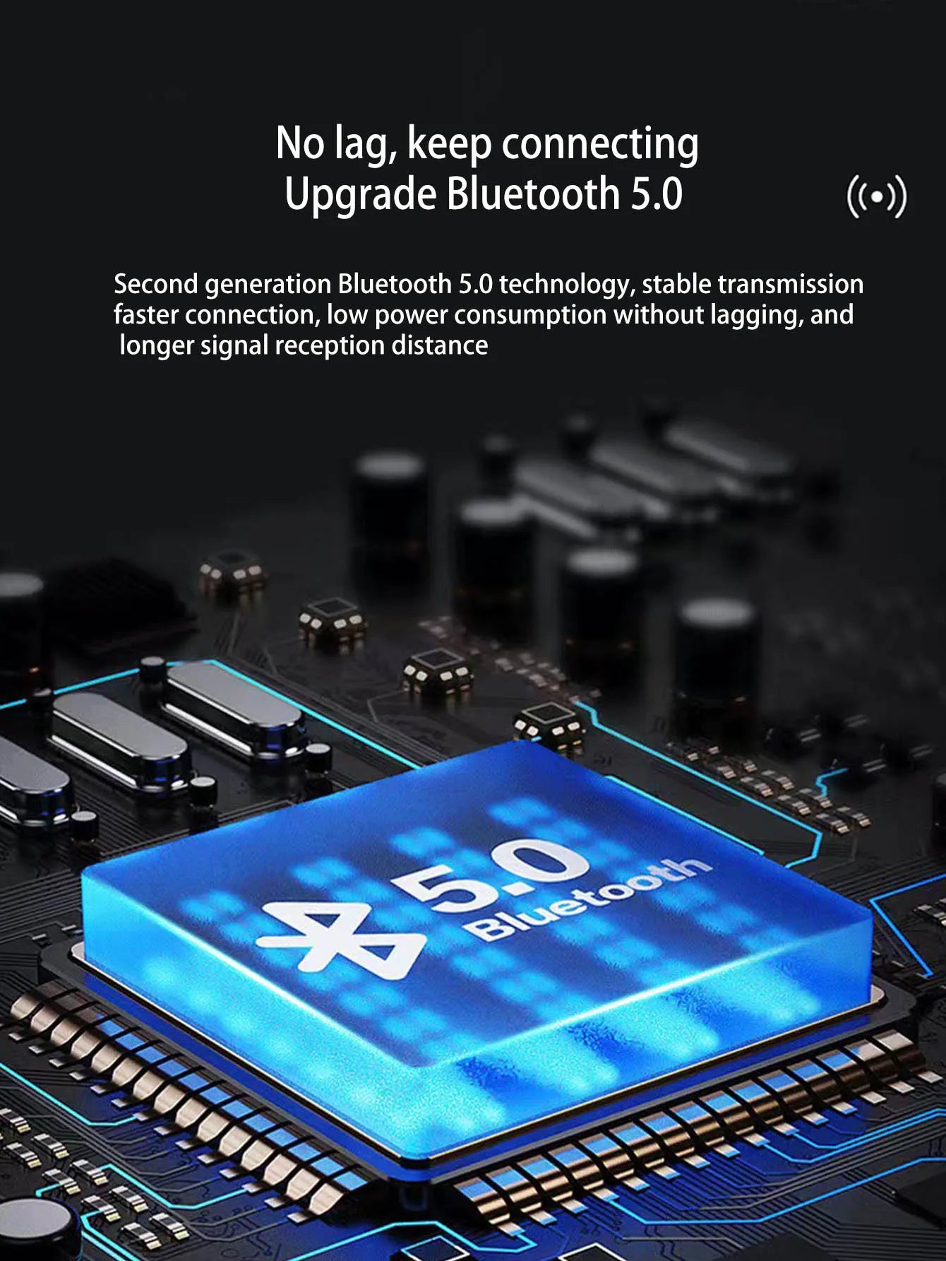 Wireless Bluetooth speaker, mini design with multiple functions as a clock, outdoor version subwoofer is powerful Lootquake LLC