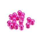 10-1000pcs/lot 3-20mm Straight Holes Acrylic Imitation Pearl Beige Bracelet Round Beads For DIY Craft Jewelry Making Supplies