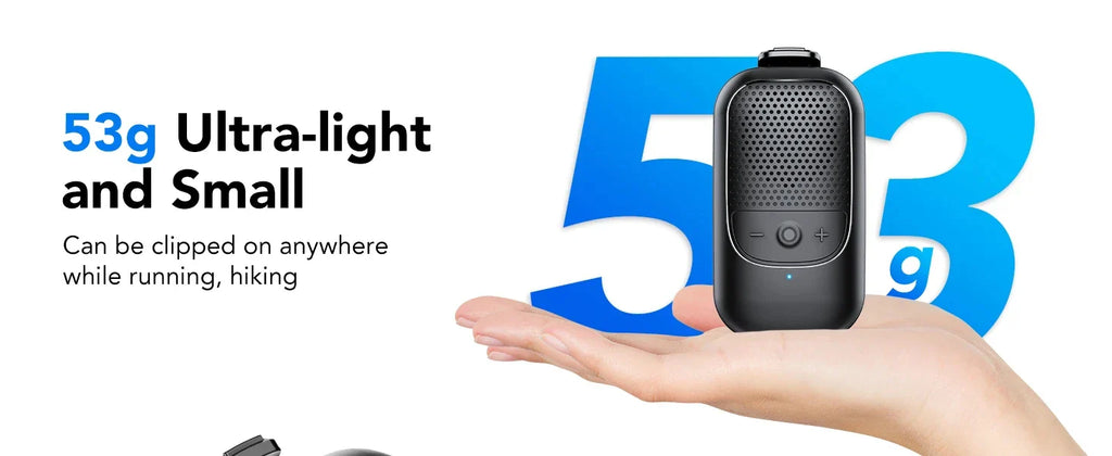 Portable Wearable Backpack Clip-on Bluetooth Wireless Speaker Built-in Microphone Free Music for Outdoors Sports Mini Speakers