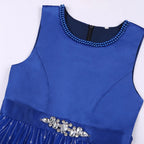 New Princess dress Large children's long dress Girl piano performance dress Festival party dress