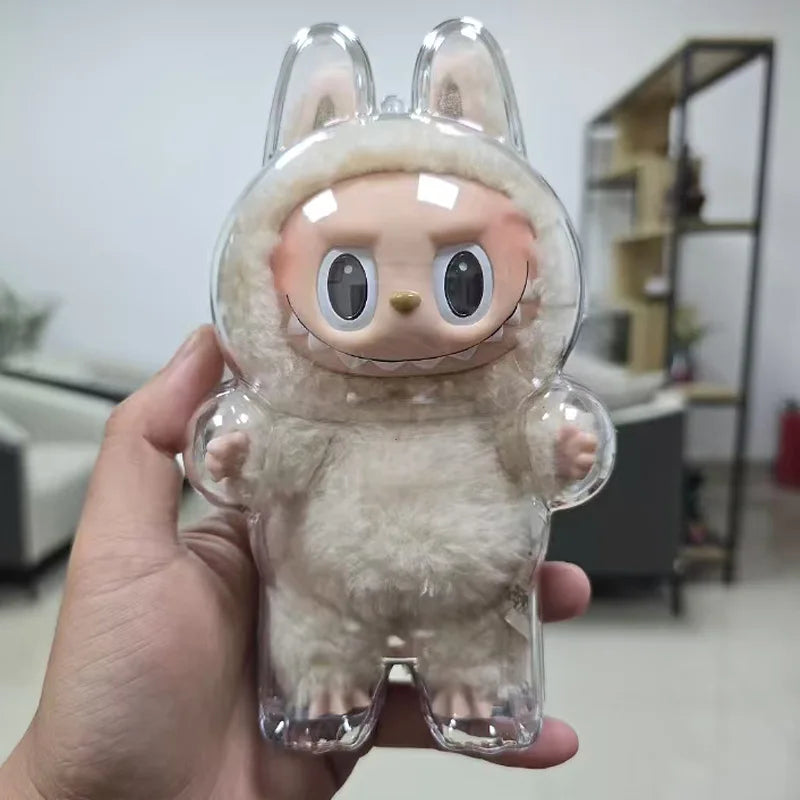 17cm Labubu Protector Case Labubu V1V2V3 Suitable for Wearing Clothes Protective Acrylic Storage Case Transparent DIY Gifts Lootquake LLC