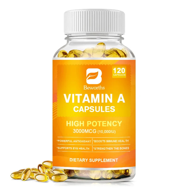 BEWORTHS Vitamin A 10,000 IU Premium Helps Healthy Vision & Immune System and Healthy Growth & Reproduction Beauty Health Item Lootquake LLC