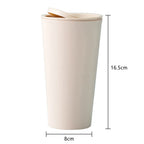 Mini Desktop Bin Small Trash Can with Cover Bedroom Trash Can Garbage Can Clean Workspace Storage Box Home Desk Trash Can Lootquake LLC