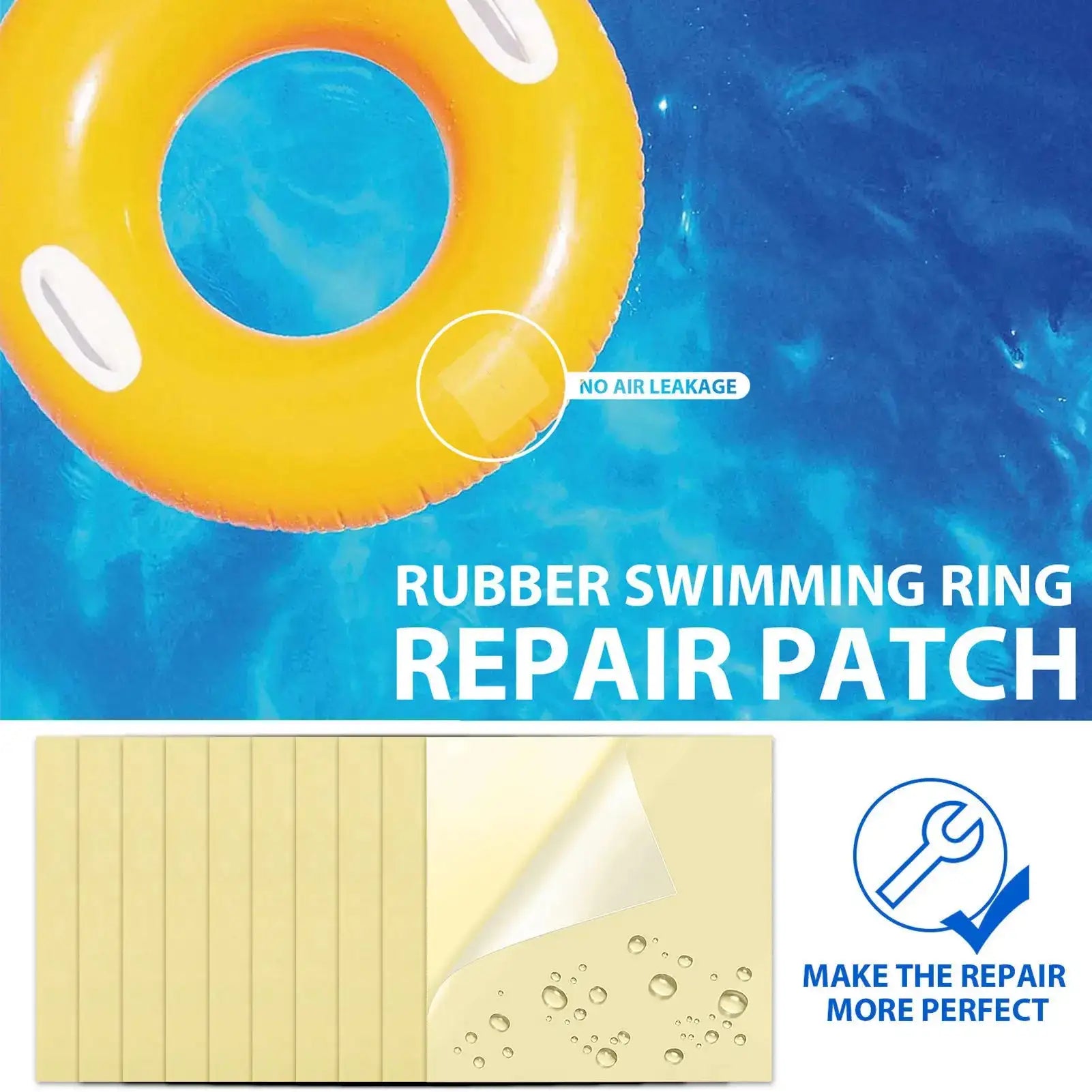 Iatable Pool Patch Repair Kit Air Mattress Patch Waterproof  PVC Repair Hole Patch Sticker Tape For Tent Yoga Ball Kayak