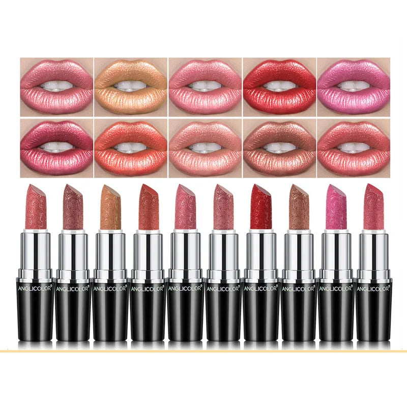 Makeup Non-sticky Non-fading Lipstick Pearlescent Long-lasting Moisturizing Fine Glitter Lip Gloss Hydrating Waterproof Lips Hot Lootquake LLC