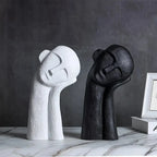 Scandinavian Abstract Contemplation Thinker Portrait Sculpture Decorative Art High End Light Luxury Home Soft Decoration Lootquake LLC