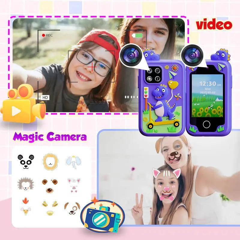 New Mini Phone Children Toy Musical Unicorn Dinosaur Baby Mobile Camera MP3 Player Educational Toys Kids Christmas Birthday Gift Lootquake LLC
