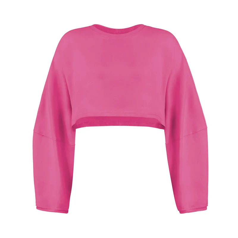 FitFlow Long Sleeve Crop Top THRIXINE
