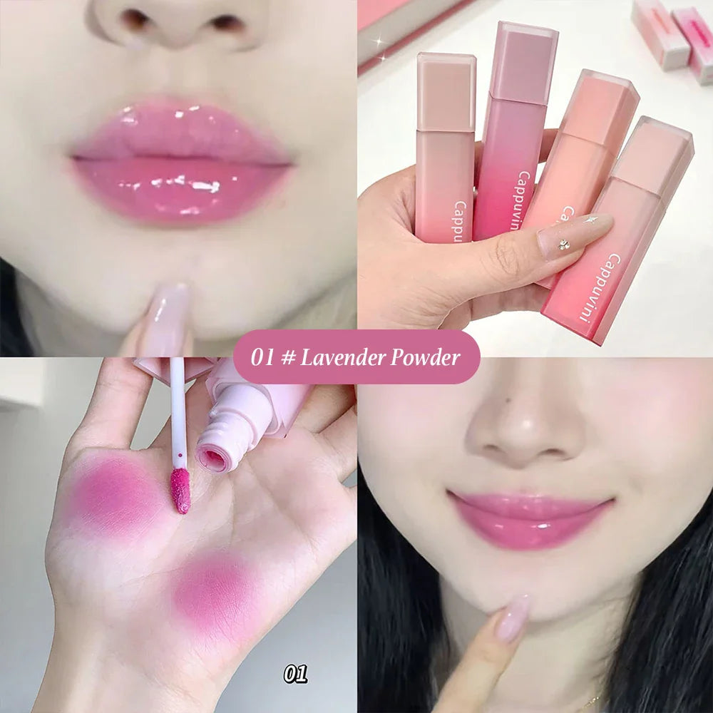 Cappuvini Nude Water Mist Lip Glaze Matte Velvet White Lip Gloss Long-lasting Lipstick Lootquake LLC