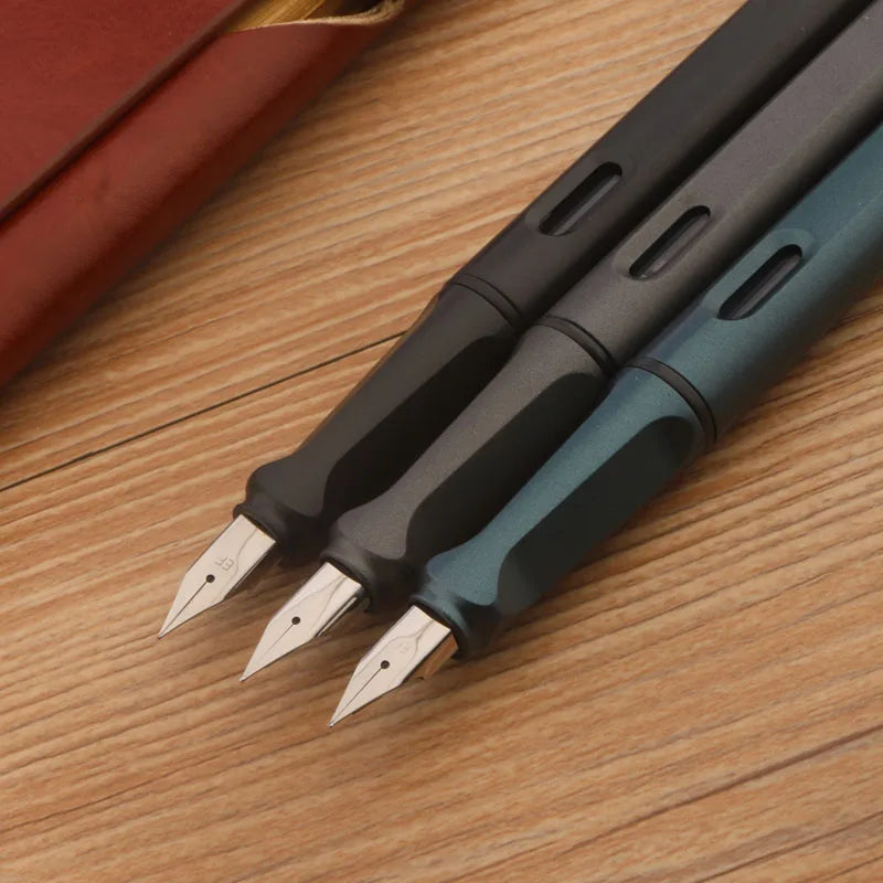 1pc Plastic Matte Black 860 Fountain Pen EF Nib Frosted Green Stationery School Office Supplies Ink Pens Lootquake LLC