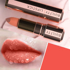 Pearl White Exhibitionist Lipstick Nude Red Pink Matte Lipstick Long Lasting Smudge Proof Waterproof Non-Transfer Formula