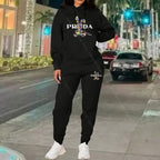 Women's Luxury Oversized Tracksuit 2-Piece Set THRIXINE