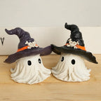 1PC Halloween Horror Hat Ghost Resin Craft Home Decor Scary Ornament Decoration Party Gift Spooky Collectible Art Fairy Garden Lootquake LLC