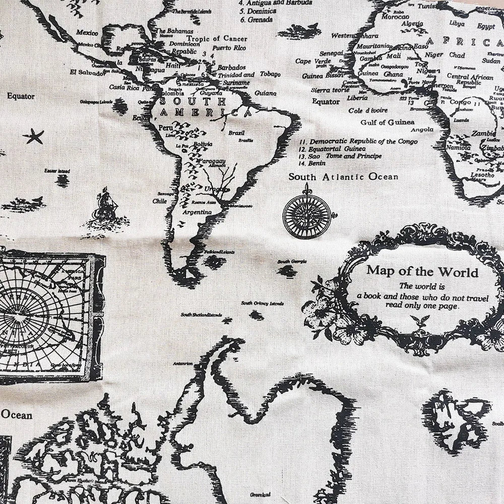 Newspaper Printed Fabric Quilting Cloth Cotton Linen For DIY Sewing Tablecloth Cushion Placemat Storage Bag Handicraft Materials Lootquake LLC