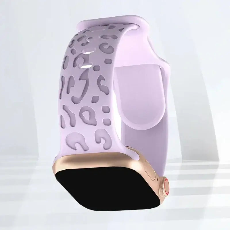 Apple Watch Silicone Strap - Stylish, Engraved Design - SJB-DIAMOND ELITES