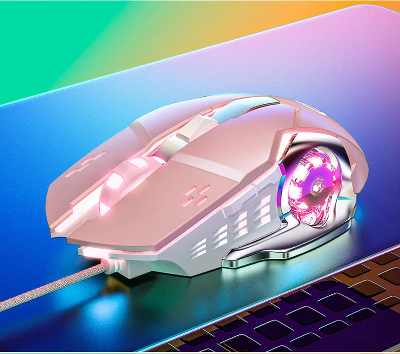 G15 Mechanical Gaming Mouse 7-Color Breathing Light Wired Laptop USB Desktop Office Computer Gaming Mouse Mute Lootquake LLC
