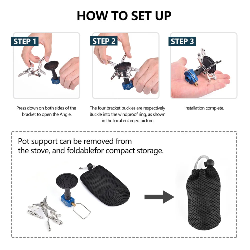 SteelFold 3300W Outdoor Camping Stove THRIXINE