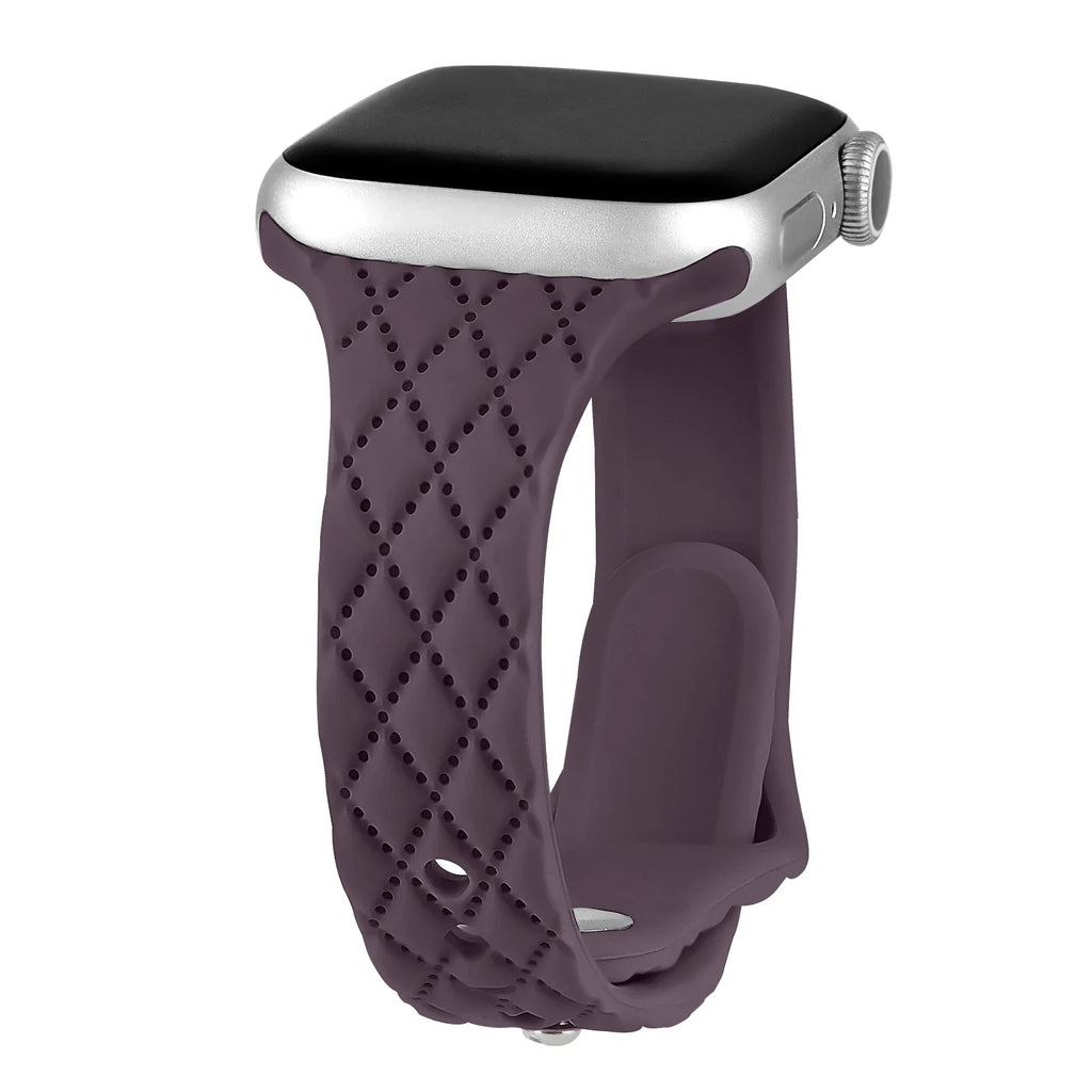 Apple Watch Silicone Strap - Slim Engraved Comfort Fit