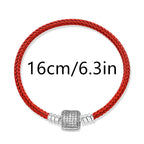 925 Silver Valentine's Day Snake Year Series Pendant Suitable for 925 Sterling Silver Original Women's Bracelet DIY Jewelry Gift Lootquake LLC