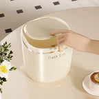 Mini Press Trash Can Desktop Garbage Basket Home Table Plastic Waste Bins Office Supplies Dustbins Sundries Box