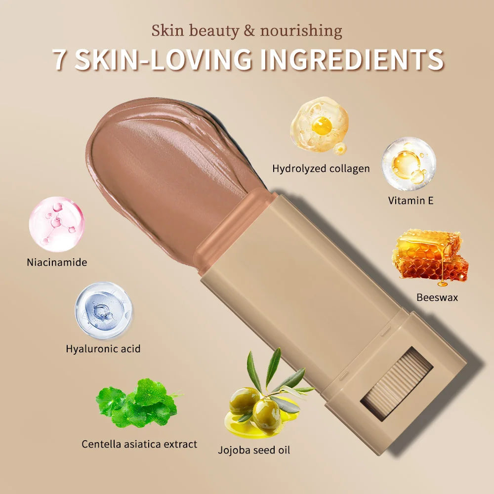 Beauty Balm Serum Boosted Skin Tint Foundation Stick Smooth Plumper Hight Coverage Travel Bronze Foundation Makeup Lootquake LLC