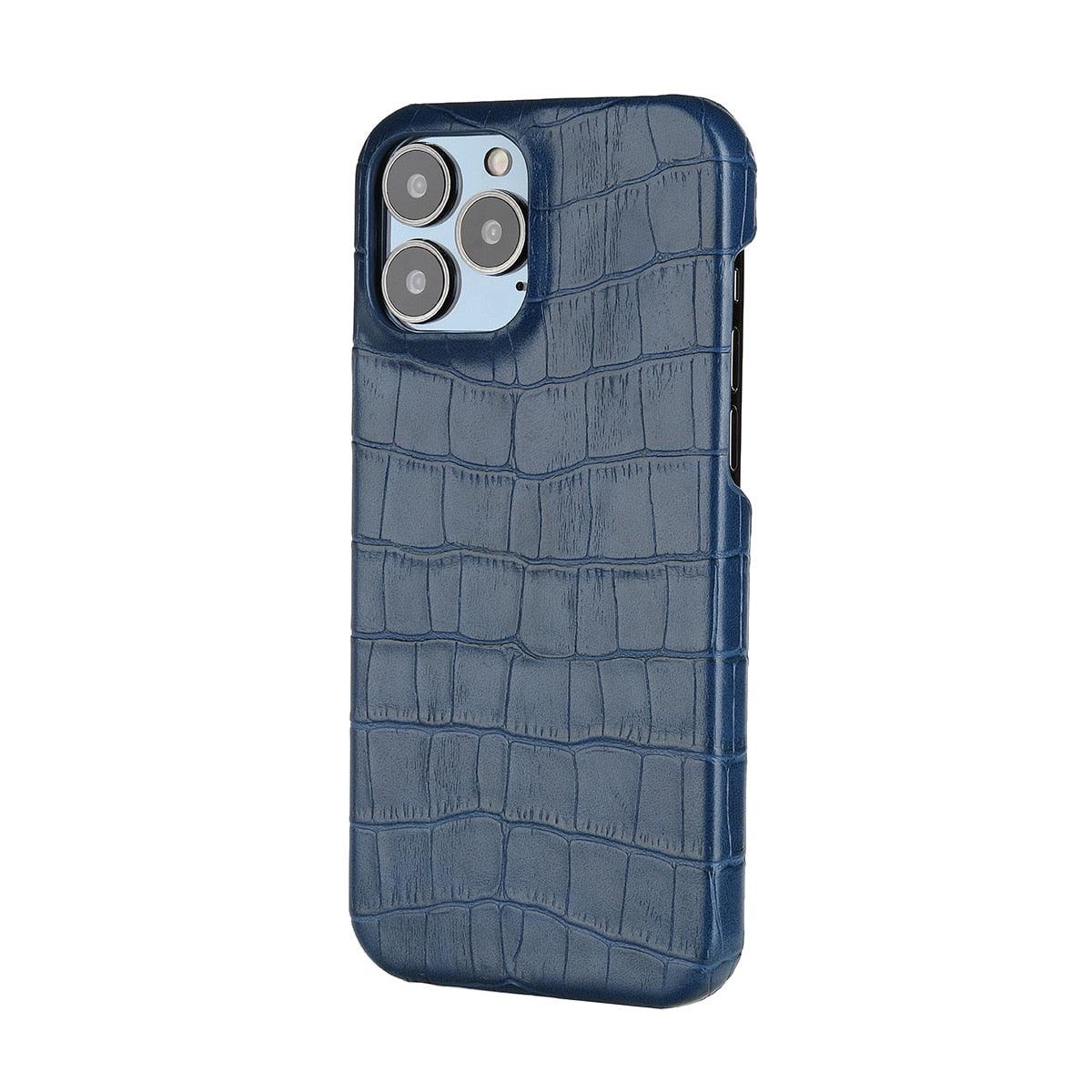 Unique Leather Case For iPhone 13 14 11 12 Pro Max XR X XS Strong Hard Shockproof Cover Green Leather Cover Classic Fashion Case for iPhone Protective Case Stevvex