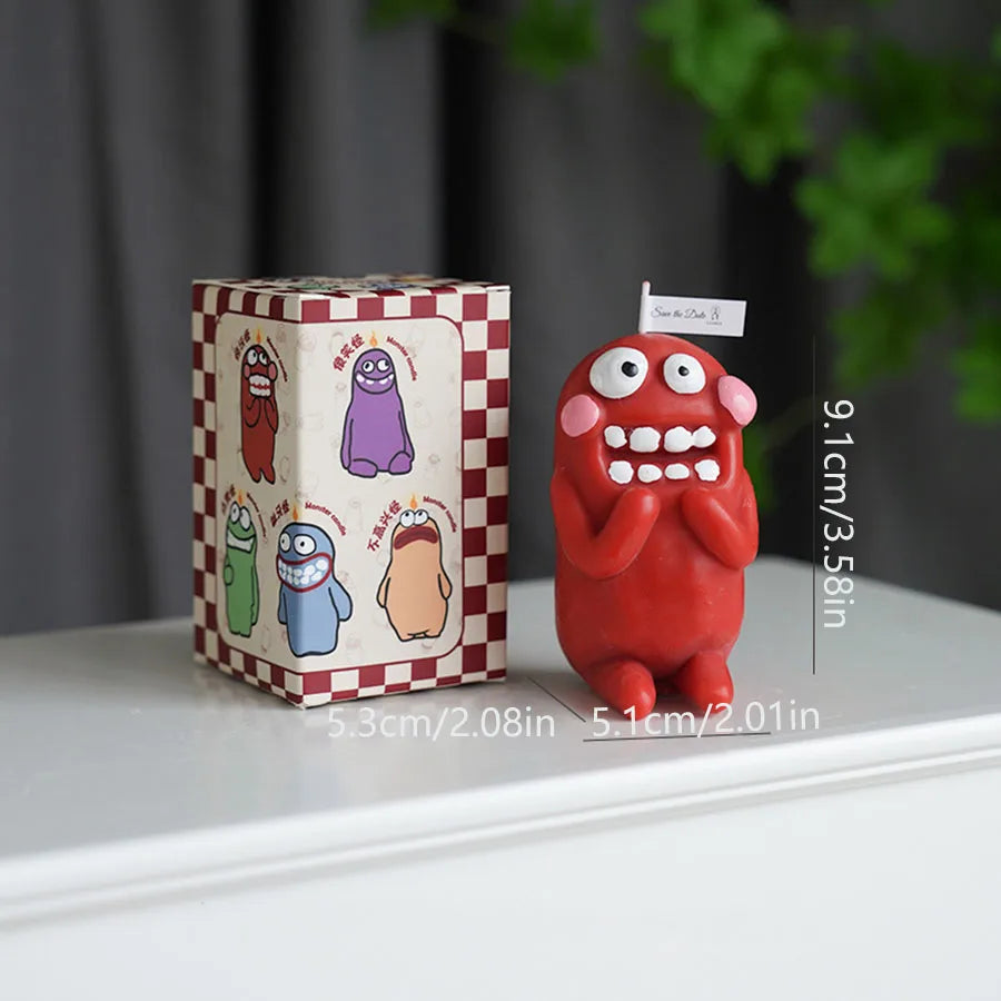 Mud Man Monster Aromatherapy Candle Funny Ugly Cute Aroma Birthday Gift Companion Gift Cartoon Shaped Candle Ornament Lootquake LLC
