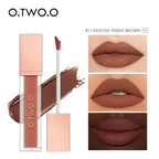 O.TWO.O 12 Color Liquid Lipstick Matte Finish Sexy Silky Lip Gloss Waterproof Kiss-proof Lasting Lip Glaze Lip Tint Cosmetics Lootquake LLC