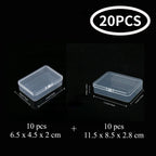 Mini Plastic Rectangular Storage Box Translucent Packing Box Dustproof Durable Strong Jewelry Case Container Home Storage