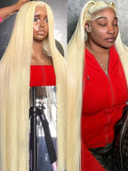 613 Human Hair Wig Vietnamese Raw Straight Hd Lace Frontal Wigs 13x4 13x6 360 Blonde Lace Front Human Hair Wig 180% 210% Density